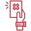 Red card icon 64x64