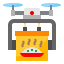 Drone delivery アイコン 64x64