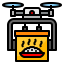 Drone delivery アイコン 64x64