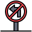 No turn left іконка 64x64