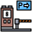 Parking barrier icon 64x64