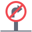 No turn right іконка 64x64