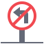 No turn left іконка 64x64