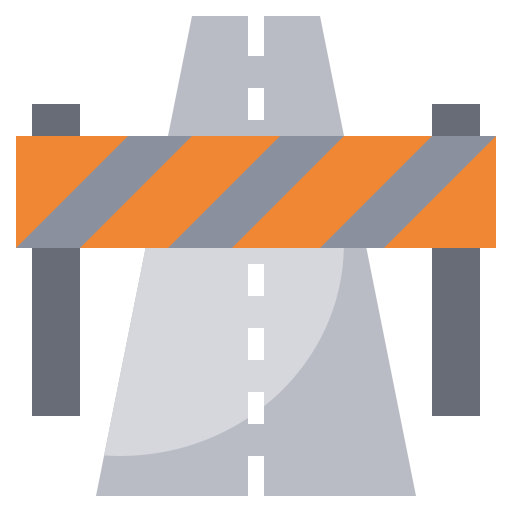 Road block icon
