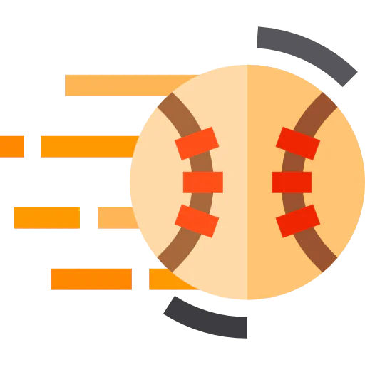 Battered ball icon