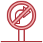 No turn right іконка 64x64