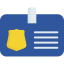Police identification icon 64x64