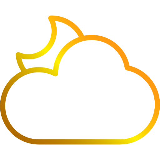 Cloudy night icon