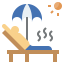 Sunbathing icon 64x64