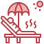 Sunbathing icon 64x64
