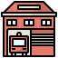 Fire station icon 64x64