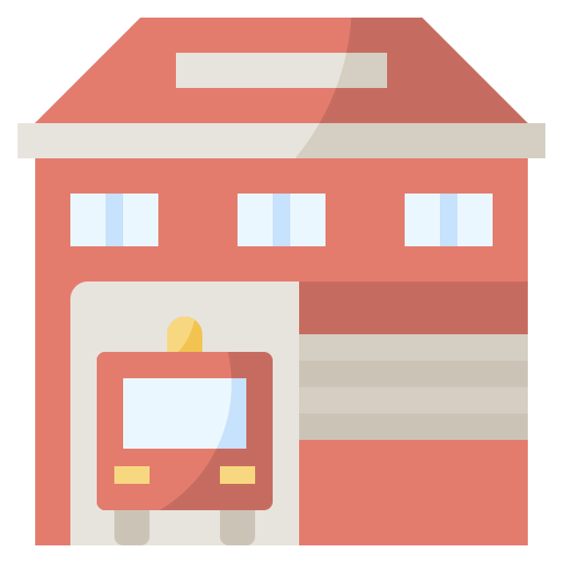 Fire station icon