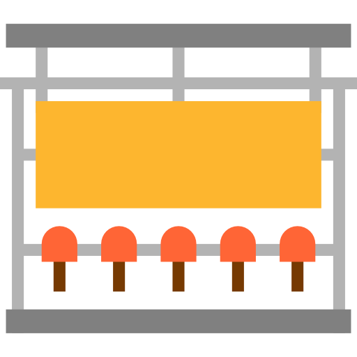 Bus stop icon