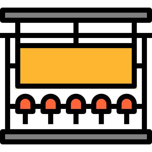 Bus stop icon
