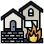 Burning house biểu tượng 64x64