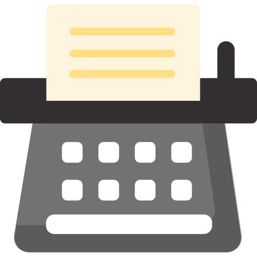 Typewriter icon