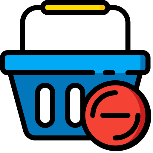 Remove from cart icon