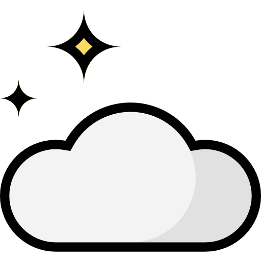 Cloudy night icon