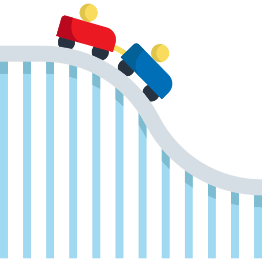 Roller coaster icon
