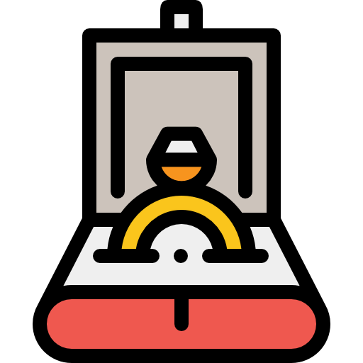 Diamond ring icon