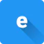 Letter e icon 64x64