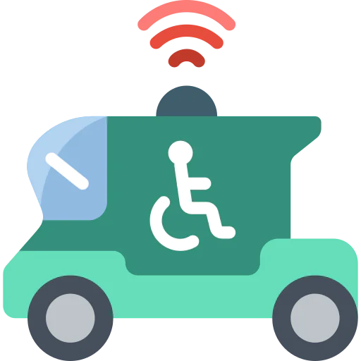 Autonomous car icon