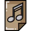 Music file icon 64x64