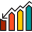 Bar chart icon 64x64