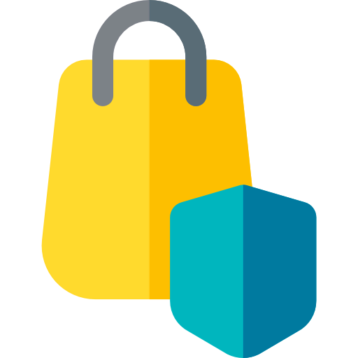Secure shopping icon