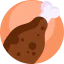 Chicken leg icon 64x64