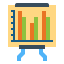 Bar chart icon 64x64
