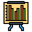 Bar chart icon 64x64