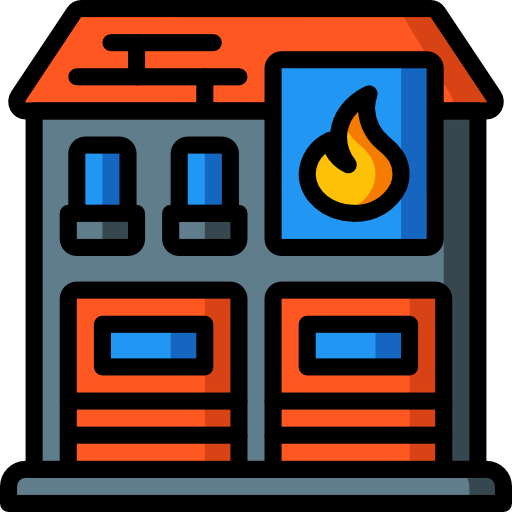 Fire station icon