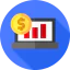 Bar chart icon 64x64