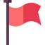 Red flag icon 64x64