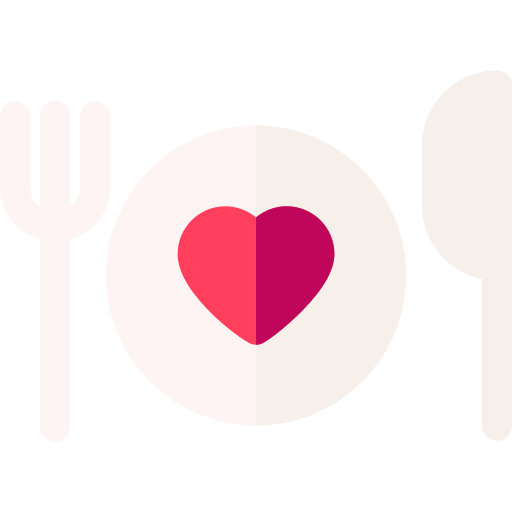 Romantic dinner icon