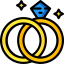 Wedding rings icon 64x64