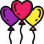 Heart balloon icon 64x64