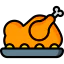 Roast chicken icon 64x64
