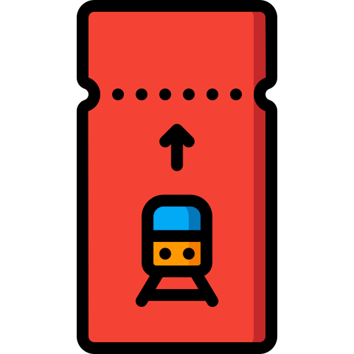 Train ticket icon