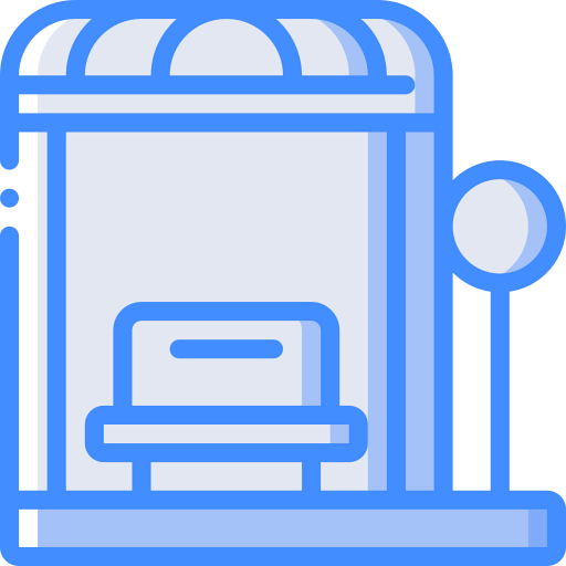 Bus stop icon