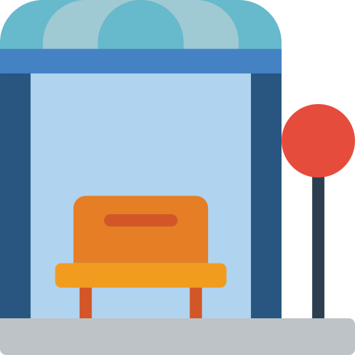 Bus stop icon