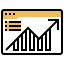 Bar graph icon 64x64