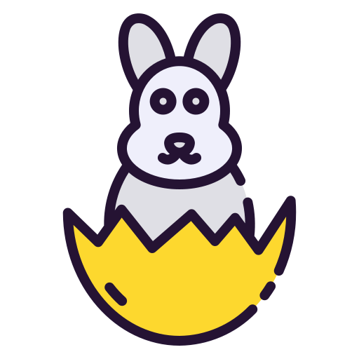 Easter bunny icon