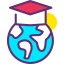 Earth globe icon 64x64