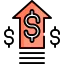 Money growth icon 64x64