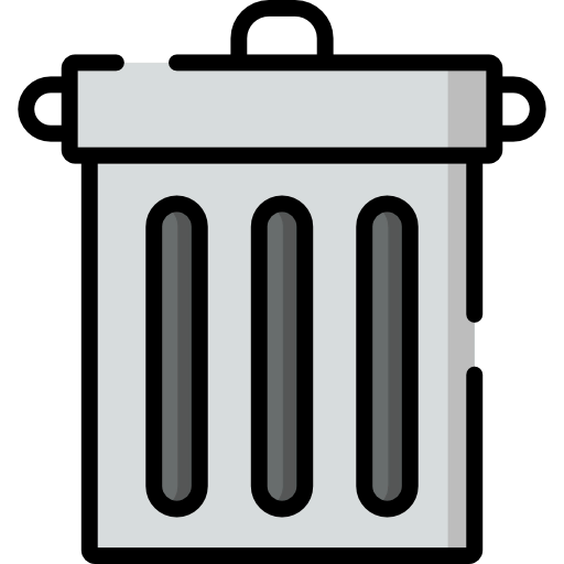Trash bin icon