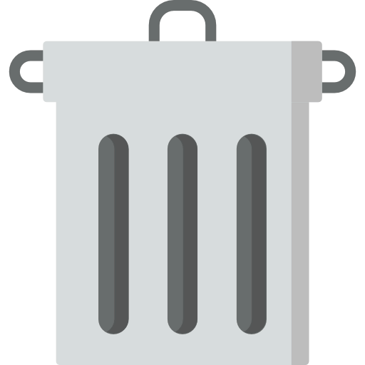 Trash bin icon