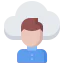 Cloud computing icon 64x64