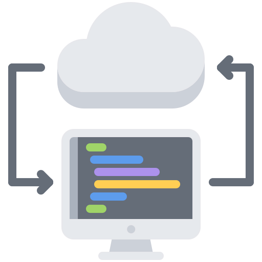 Cloud coding ícone